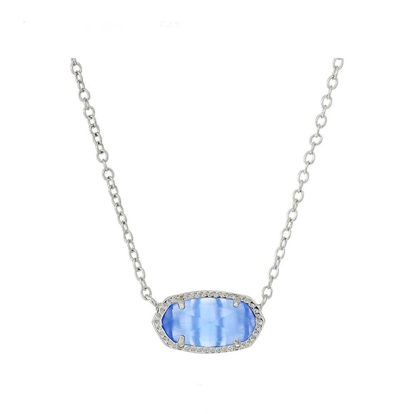 Kendra Scott Jewelry - NEW Kendra Scott Rhodium Periwinkle Cats Eye necklace